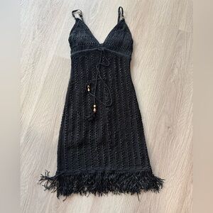 Guess Elegant Black Dress Cover Up